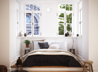 Dezentrale Lüftung im Schlafzimmer