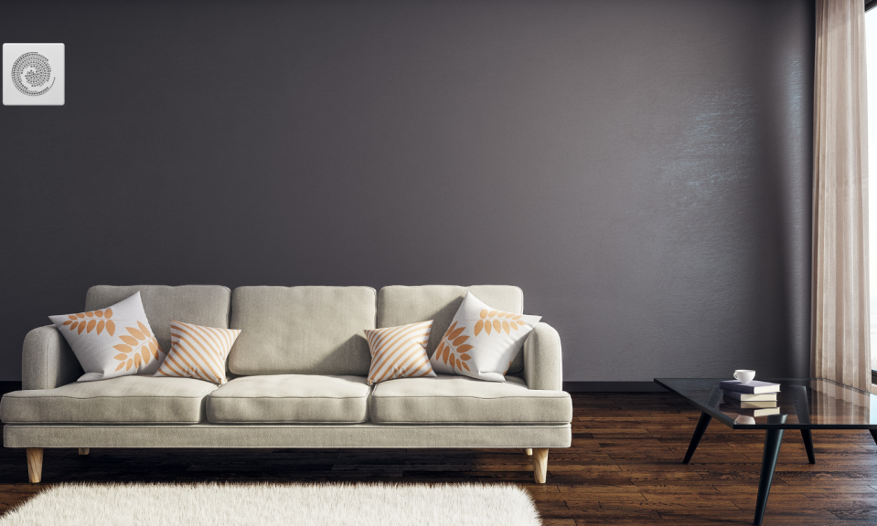 Dimplex Air56 Designblende in Wohnzimmer