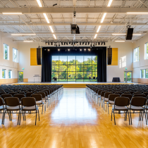 Mehrzweckhalle heizt mit Wärmepumpe