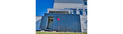 Container mit Wärmepumpe