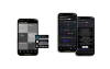Smartphone mit App Store Symbolen und Community Funktion auf Smartphone